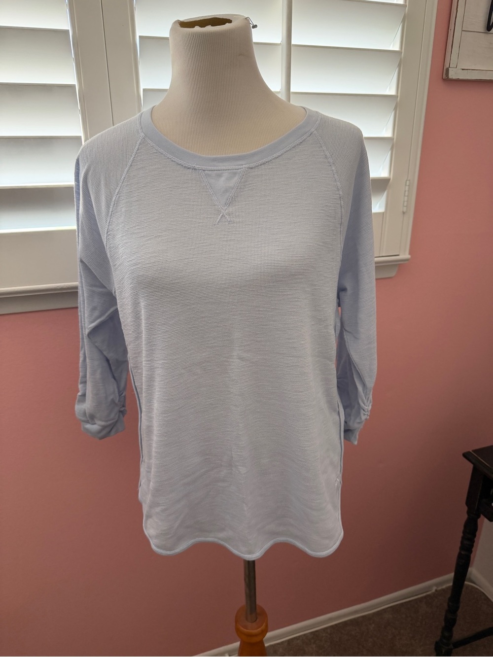 DKNY Sport Light Blue Long Sleeve Crewneck Shirt
